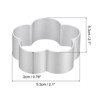 Unique Bargains Aluminum Alloy Plum Flower Shape Safe to Use Multi-Purpose Cookie Cutter 2.1 inch x 2.1 inch x 0.78 inch Silver 12 Pcs - 2 of 4