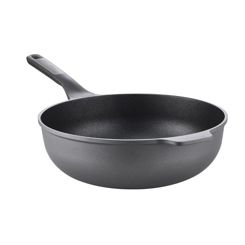 BergHOFF Stone 12 Non-stick Wok Pan 5.25qt., Ferno-Green, Non-Toxic  Coating, Stay-cool Handle, Induction Cooktop Ready