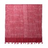 YOUZEY Sunset Stripes - Lightweight Striped Cotton Scarf with Tassels - 2 of 3