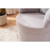 XINGHANZHENXUAN Storage Chair with Back Cushion, 3 Pillows, 360° Rotating Accent Chair for Living Room, Bedroom - 4 of 4