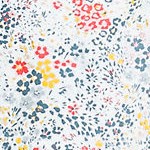 white/muted blue ditsy floral