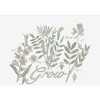 "Grow" Inspirational Vintage Botanicals  Adult Crew Neck Short Sleeve Tee - 2 of 2