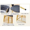 black 4-pack swivel bar stools with breathable cotton-linen cushions and rust-proof electroplated metal frames. - 4 of 4