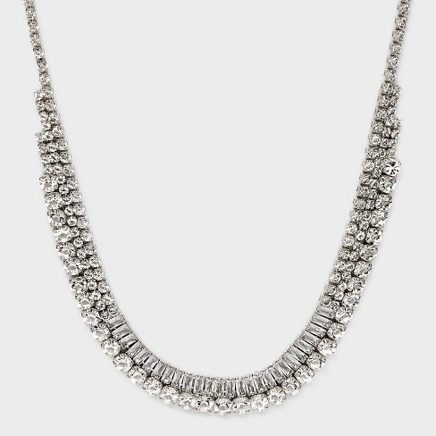 Silver deals necklace target