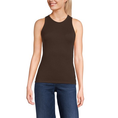 Lands' End Women's Drapey Rib Tank