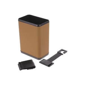Unique Bargains Car Trash Can Hanging Front Rear Seats 1 Piece - 1 of 4
