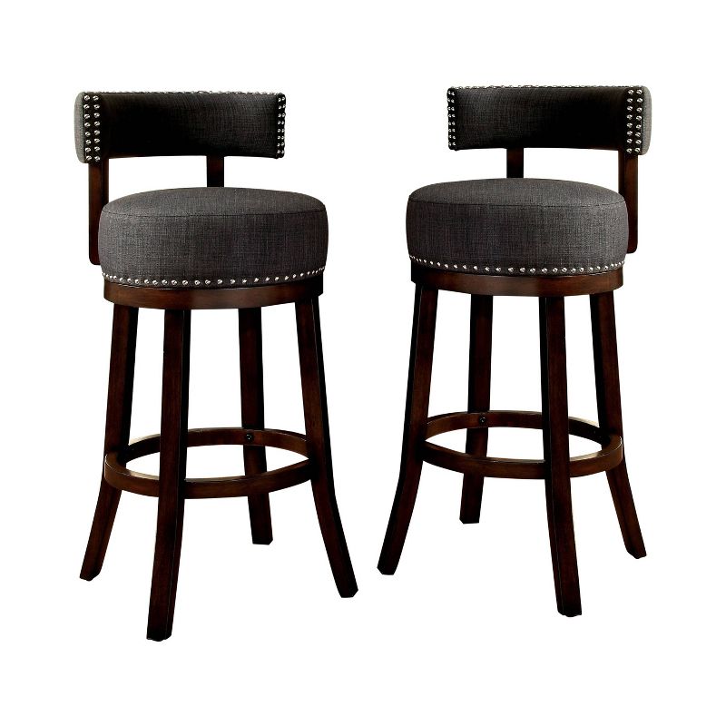 Set of 2 24" Jefferson Counter Height Barstools with Upholstered Seat - HOMES: Inside + Out, 1 of 5