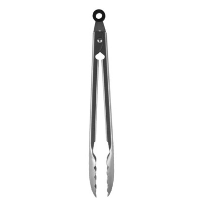 KitchenAid 2pc Stainless Steel Silicone One-Handed Locking Tongs