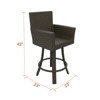 Universal 25 in Counter Height Swivel Bar Stools, Patio Furniture, 23 in L x 23 in W x 42 in H - 4 of 4