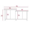 Coffee Table, Lower Open Shelf, Black - 4 of 4