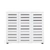 RISOKEYS 44" Large Shoe Cabinet with 3 Door,5-Tier Farmhouse Wooden Shoe Storage Cabinet with Adjustable Shelves,for Entryway,Hallway,White - 4 of 4