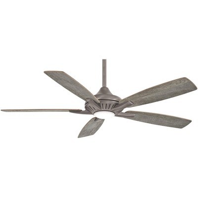 52" Minka Aire Modern Indoor Ceiling Fan with LED Light Remote Control Burnished Nickel for Living Room Kitchen Family Home Office