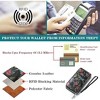 BEAFUP Women's Wallet,Creative Floral PrintLarge Capacity Double Zip Leather Wallet,RFID Blocking and Wristlet,(Random Print) - 4 of 4