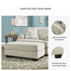 Signature Design by Ashley Monaghan Ottoman, Sandstone Chenille Upholstered Living Room Footrest - 3 of 4