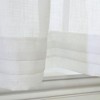 Habitat Cote D' Azure Sheer Rod Pocket 3 Piece Curtain Tiers and Valance Set 52" x 24" White - 4 of 4