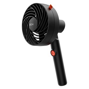 Sharper Image GO 4 Portable Rechargeable Personal Fan Black: Handheld, Adjustable Tilt, Quiet, 3 Speeds, Indoor/Outdoor Use - 1 of 4