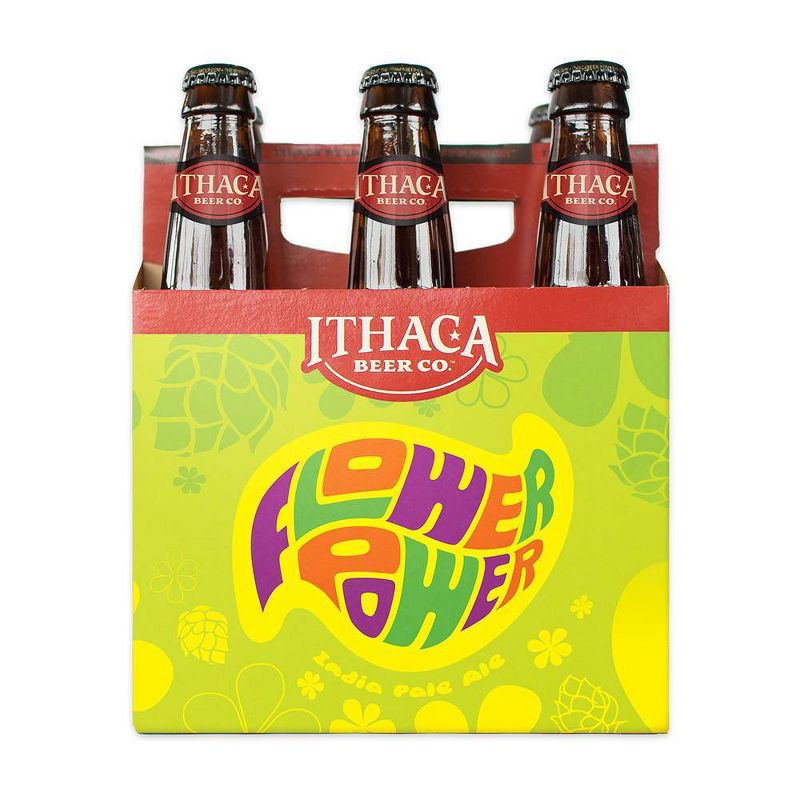 Ithaca Flower Power IPA Beer - 6pk/12 fl oz Bottles, 1 of 2