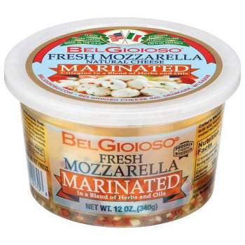 BelGioioso Marinated Fresh Mozzarella Cheese Cup - 12oz