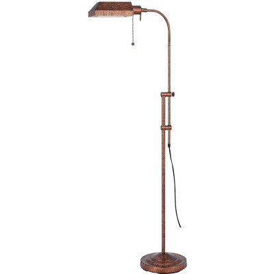 Cal Lighting 100W Pharmacy Floor Lamp W/Adjust Pole - Rust