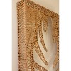 Woven Seagrass and Iron Leaf Wall Panel – 40"Tall by Kalalou - 3 of 3
