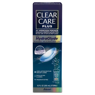 Clear Care Plus with Hydraglyde Contact Lens Solution for Soft Lenses