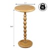 JONATHAN Y Augustus 24.5" Cottage Classic Spindle Wood Pedestal Round Drink Table & Decorative End Table - 4 of 4