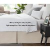 LISM 14 Inch Drop Microfiber Bed Skirts Hotel Quality Pleated Shrinkage and Fade Resistant - 2 of 4