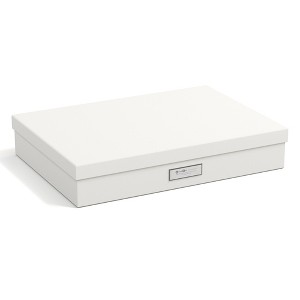 Bigso Sverker Fiberboard Legal and Art Storage Box | Scrapbook Storage Box for Loose Papers | Document Boxes with Lid | 17.1’’x12.2’’x3.3’’ - 1 of 4