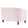 Prospect Channel Tufted Performance Velvet Loveseat Sofa Pink - Modway: Stain-Resistant, Space-Saving Design - 4 of 4