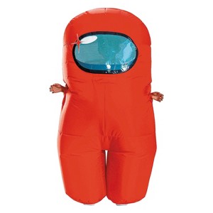 Kids Inflatable Among Us™ Red Imposter Costume - One Size - 1 of 3