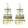 Marvel Black Panther Wakanda Forever Women's Claw Fashion Dangle Earrings Gold - 2 of 3