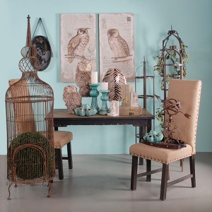 AZL1 Life Concept Wall Art 2 Piece Lilith Owl Prints Distressed Look Rectangle Animal Hanging for Modern Home Decor, Brown, 40.2"*3.7"*20.7" - 1 of 4