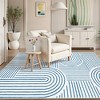 Lahome Abstract Washable Rugs Non Slip Soft Living Room Rugs Ultra-Thin Rainbow Bedroom Rug Non Skid Rug Backing Accent Carpet for Room Office - 2 of 4