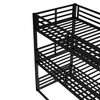 Kumasinova Bunk Bed,Metal Triple Bunk Bed with Ladder,Safety Guardrails for Kids,Bedroom,Noise-reduced Design - 3 of 4