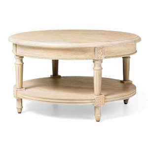 Maven Lane Pullman Traditional Round Wooden Coffee Table - 1 of 4