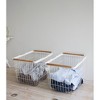 Yamazaki Home - Wire Basket - Two Sizes - Steel + Wood - 4 of 4