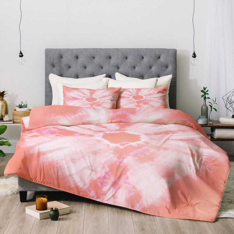 Full/Queen Amy Sia Tie Dye Comforter Set Pink - Deny Designs, 3 of 8