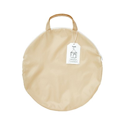 Beige Recycled Fabric Castle Play Tent for Toddlers