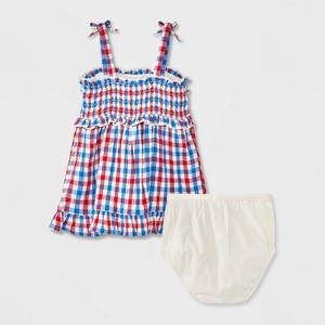 Baby Girls' Gingham Dress - Cat & Jack™ - 1 of 3
