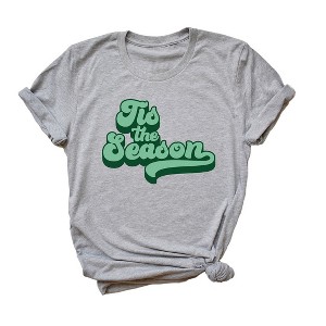 Simply Sage Market Women's Retro Tis The Season Short Sleeve Graphic Tee - 1 of 2