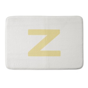 Deny Designs April Lane Art Block Monogram Memory Foam Bath Mat - 1 of 4