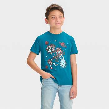 Boys' Short Sleeve Friends in Space Graphic T-Shirt - Cat & Jack™ Blue