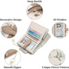Clotth Small Wallets for Women RFID Blocking Bifold Floral Vegan Leather Wallet Card Holder with Zipper Pocket ID Window - Compact Yet Roomy - 4 of 4