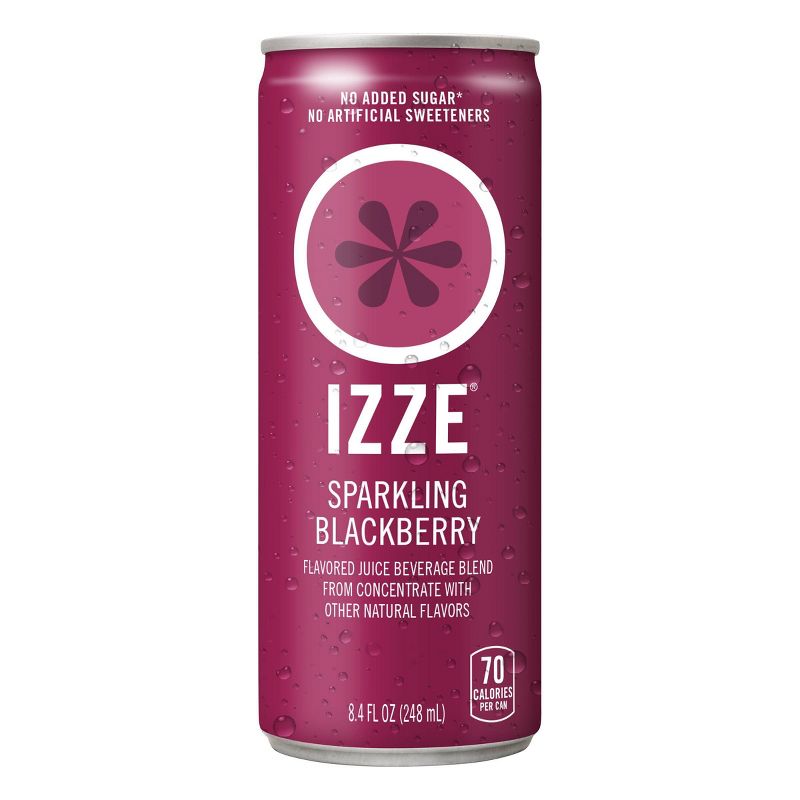IZZE Blackberry Sparkling Juice - 6pk/8.4 fl oz Cans, 2 of 5