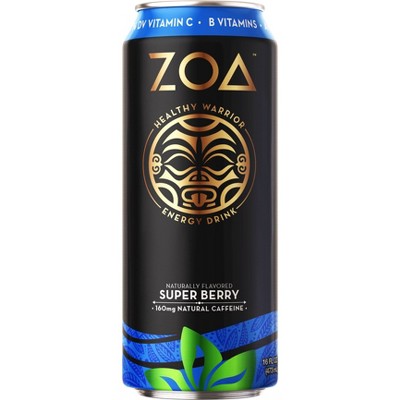 ZOA Super Berry Energy Drink - 16 fl oz Can