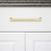 Attop Modern Square Cabinet Pull Handle, 5.39-inch Length (5-inch Hole Center), Golden Champagne, 10-pack - 4 of 4
