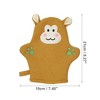 Unique Bargains Bathroom Cartoon Durable Bath Brush 8.27"x7.48" Brown 1 Pc - 4 of 4