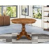 HomeStock Modern Kitchen Table with Table Top Surface and Asian Wood Dining Table Pedestal Legs - 4 of 4