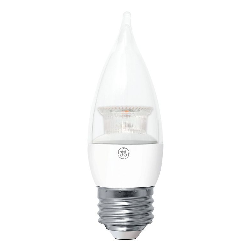 GE LED 40w 2Pk Decorative CAM Light Bulb White/Clear, 3 of 4