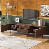 KTMBDW Mid-Century Modern Television Stand for 70/75/80 inch TV, Farmhouse Entertainment Center with 2 Drawers for Living Room, Bedroom, Walnut - 3 of 4